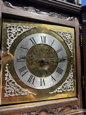 1 Gothic - style Clock Case Made By J.D. Jeager Meubelen Eeklo Belgium