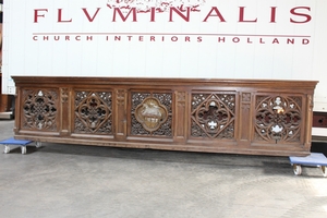 Communion Rail style Gothic - style en WOOD OAK, France 19th century