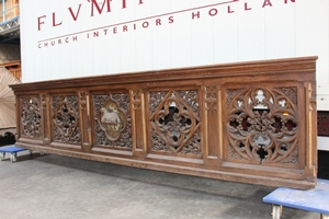 Communion Rail style Gothic - style en WOOD OAK, France 19th century