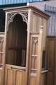 Confessional style Gothic - style en Oak wood, Belgium 19th century