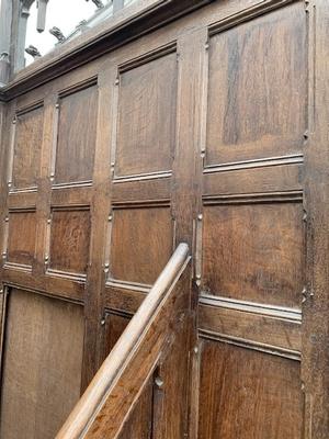 Confessional style Gothic - style en Oak wood, Belgium 19th century