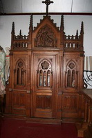 Confessional style Gothic - style en Oak wood, France 19th century