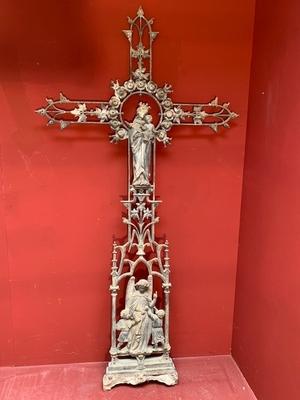 Cross From Graveyard  style Gothic - style en Iron, France 19th century