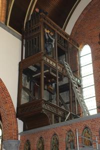 Dismantling Organ December 2016 style Gothic - style en wood oak, Belgium 19th century