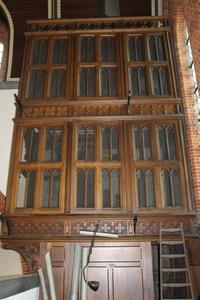 Dismantling Organ December 2016 style Gothic - style en wood oak, Belgium 19th century