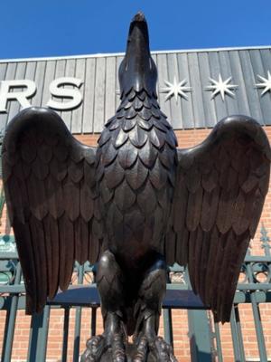 Eagle Lectern style Gothic - Style en Oak wood, England 19 th century ( Anno 1875 )