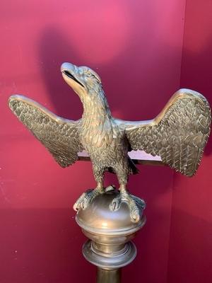 Eagle Lectern. Could Be Polished. style Gothic - style en Full Bronze, England. St Peters Church Bishop Auckland  19th century