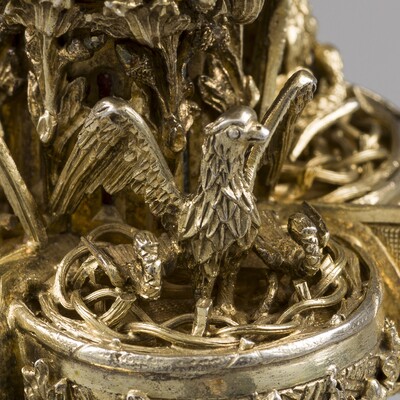 Exceptional Chalice With Original Paten style Gothic - Style en Full - Silver /  Enamel, Aachen - Germany 19 th century ( Anno 1899 )