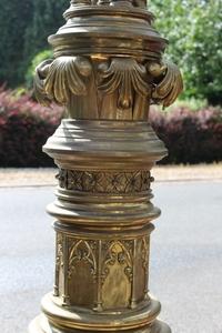 Exceptional Eagle Lectern. 230 Kgs ! style Gothic - style en Full Bronze, England 19th century