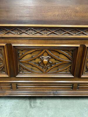 Gothic Bedroom  style Gothic - Style en Walnut wood , France 19 th century