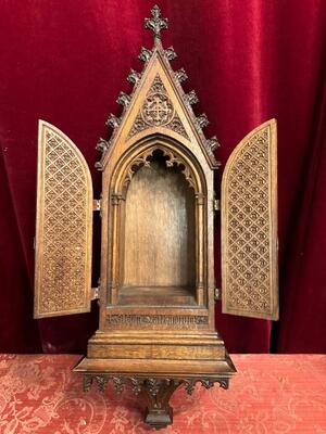 Hanging Chapel style Gothic - Style en Oak wood, Belgium  19 th century ( Anno 1865 )