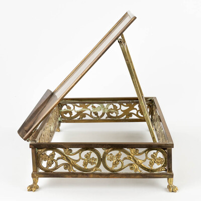 Lectern  style Gothic - Style en Brass / Bronze , Belgium  19 th century