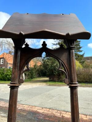 Lectern style Gothic - Style en Oak wood, Belgium  19 th century