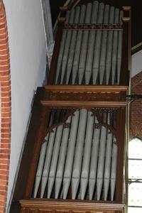 Organ  style Gothic - style en wood oak, Belgium 19th century