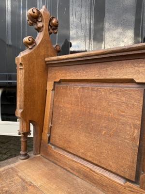 Pew style Gothic - Style en Oak wood, Netherlands  19 th century