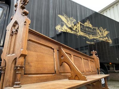 Pew style Gothic - Style en Oak wood, Netherlands  19 th century