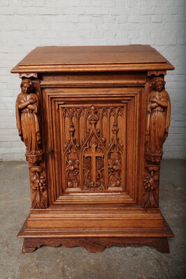 Prayer Bench  style Gothic - Style en Oak wood, France 19 th century ( Anno 1890 )