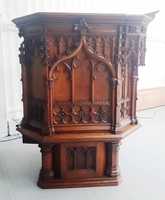 Pulpit  style Gothic - style en WOOD OAK, England 19th century