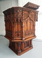 Pulpit  style Gothic - style en WOOD OAK, England 19th century