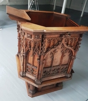 Pulpit  style Gothic - style en WOOD OAK, England 19th century