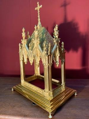 Relic House style Gothic - style en Bronze / Gilt, France 19th century ( anno 1890 )