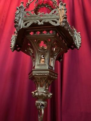 Sanctuary Lamp style Gothic - style en Bronze / Gilt, France 19 th century ( Anno 1884 )