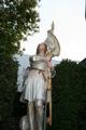 St.  Jeanne  D’Arc style Gothic - Style en Terra - Cotta Polychrome, France 19 th century