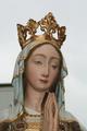 St. Mary Statue style Gothic - style en wood polychrome, Belgium 19th century / Anno 1865