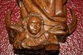 St. Mary Statue style Gothic - style en hand-carved wood, Belgium 1870