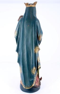 St. Mary With Child  style Gothic - Style en Wood, 19 th century