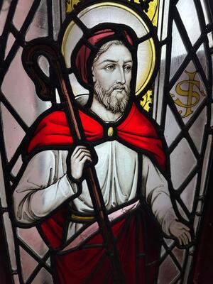 Stained Glass Window style Gothic - Style en Glass, 19 th century