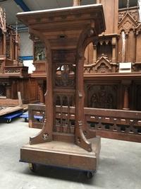 Stand style Gothic - style en wood oak, Belgium 19th century