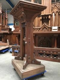 Stand style Gothic - style en wood oak, Belgium 19th century