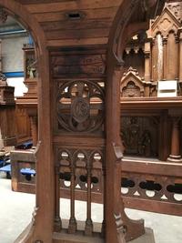 Stand style Gothic - style en wood oak, Belgium 19th century