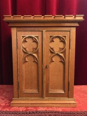 Tabernacle style Gothic - style en wood oak, Belgium 19th century ( anno 1895 )