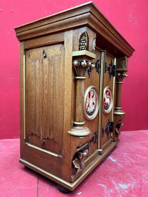 Tabernacle style Gothic - Style en Oak wood, Belgium  19 th century