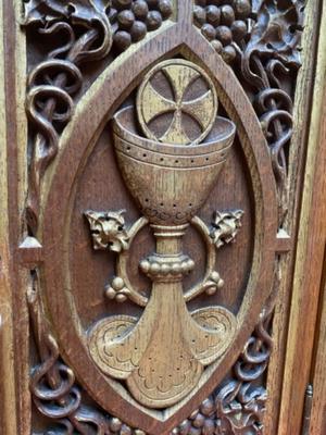 Tabernacle style Gothic - style en Oak Wood, Belgium 19th century ( anno 1875 )