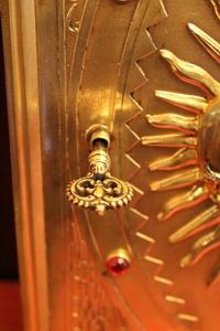 Tabernacle Door style Gothic - style en Brass / Bronze / Gilt, Belgium 19th century (1870)