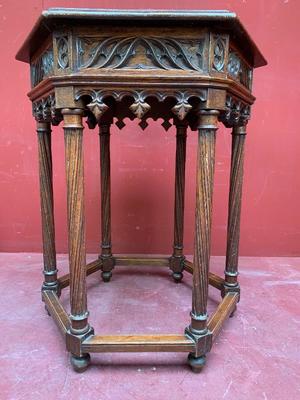 Table style Gothic - Style en Oak Wood, France 19th century ( anno 1875 )