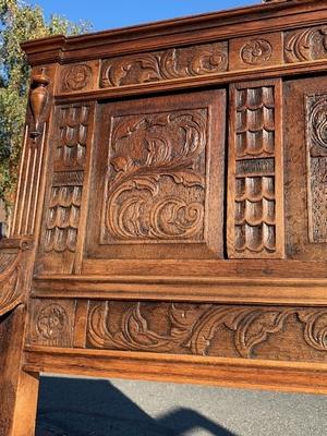 Hall - Bench en Oak wood, 19 th century