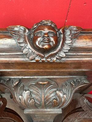 Hanging Pedestal en Oak wood, 19 th century