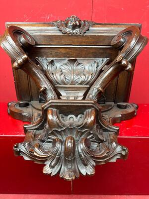 Hanging Pedestal en Oak wood, 19 th century