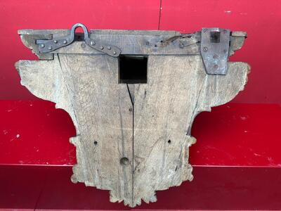 Hanging Pedestal en Oak wood, 19 th century