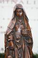 Holy Nun Or Abbess Statue en Terra - Cotta , Belgium  19 th century