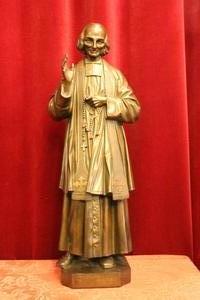 Jean Baptiste Marie Vianney. Weight 18.25 Kgs. en Full Bronze, France 1905