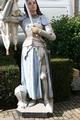 Jeanne D Arc Statue Height 300 Cm ! en plaster polychrome, France 19th century