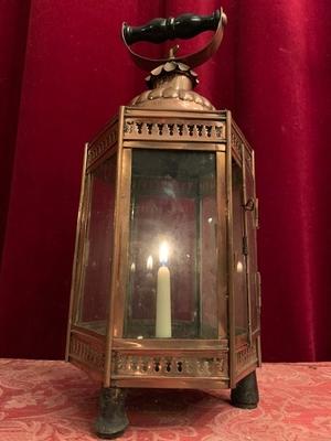 Lantern en Red Copper, Belgium 18 th century