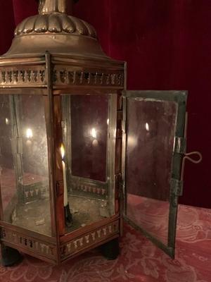 Lantern en Red Copper, Belgium 18 th century