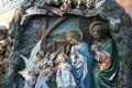 Large Nativity  en PLASTER, BELGIUM 19TH CENTURY