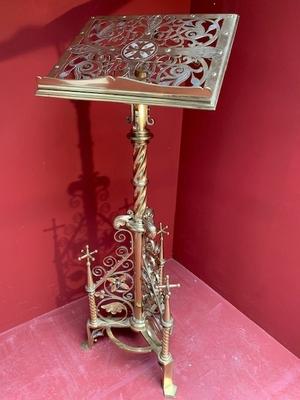 Lectern en Bronze / Stones, England 19th century ( anno 1890 )